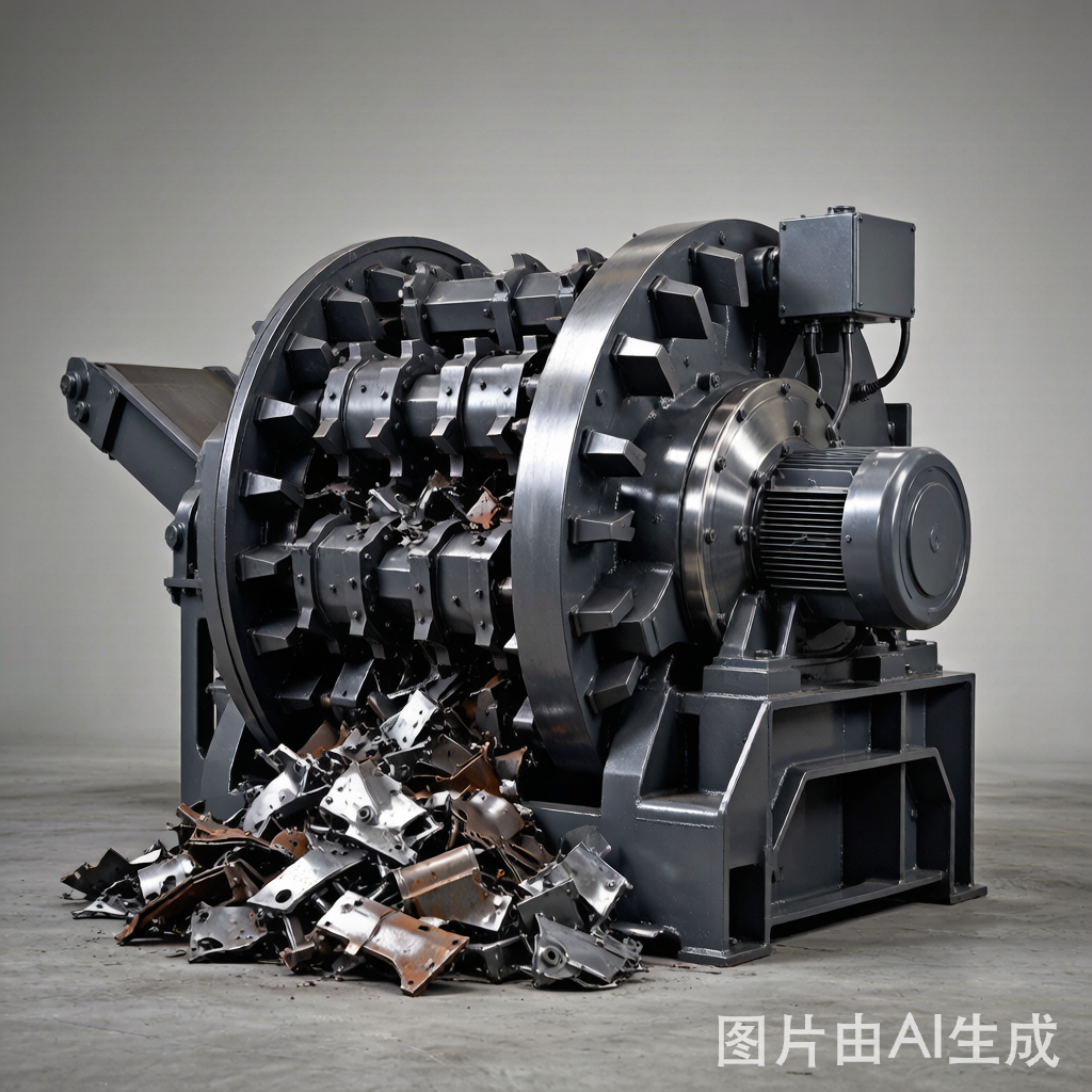 Industrial Shredder - heavy-duty scrap shredder for ferrous metal